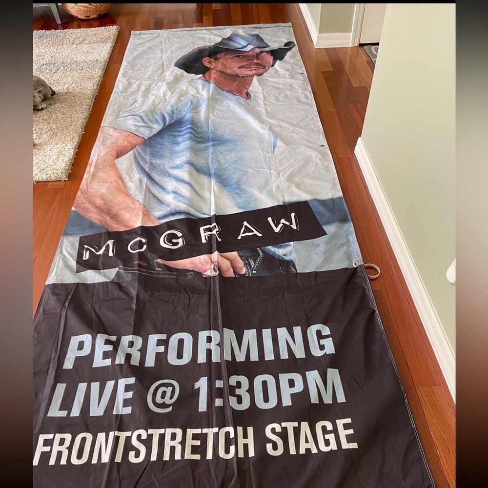 Tim McGraw 
- Concert Banner - Event Pole Banner-11 ft Tall